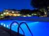 Camping les Charmilles Swimming Pool Night Time